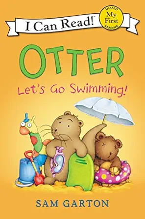 otter lets go swimming 1st edition sam garton 0062366637, 978-0062366634