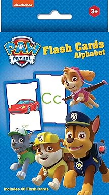 nickelodeon paw patrol flash cards alphabet 1st edition editors of dreamtivity 1645885585, 978-1645885580