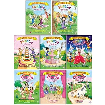 rainbow magic beginner readers 8 books collection set by daisy meadows 1st edition daisy meadows 1408364786,