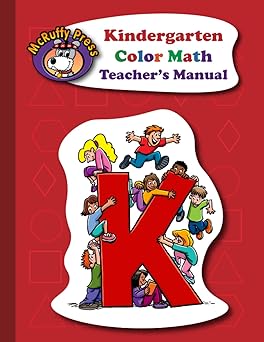 mcruffy press kindergarten color math teachers manual 1st edition brian davis 1592691366, 978-1592691364
