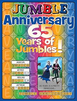 jumblea anniversary 65 years of jumbles 1st edition tribune content agency llc 1629377341, 978-1629377346