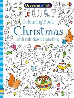 colouring book christmas with rub down transfers 1st edition sam smith 1474947719, 978-1474947718
