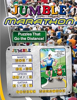 jumblea marathon puzzles that go the distance 1st edition tribune media services 1600789447, 978-1600789441