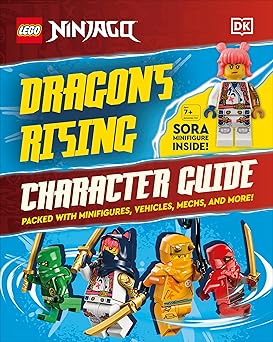 lego ninjago dragons rising character guide with lego sora minifigure 1st edition shari last 0593841786,