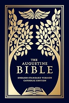 the augustine bible esv    bible with blue paperback cover 1st edition augustine institute 195093909x,