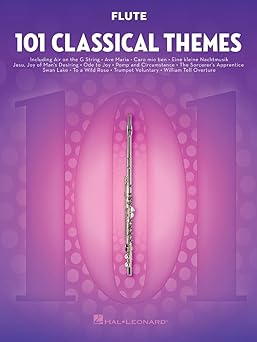 101 classical themes a flute sheet music essential repertoire for flute players solo instrumental folio with