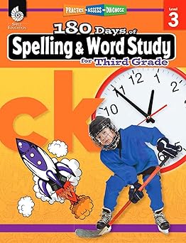 180 daysa reading vocabulary/language for 3rd grade practice workbook for classroom and home cool and fun