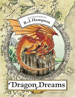 dragon dreams coloring book 1st edition r j hampson 1922472115, 978-1922472113