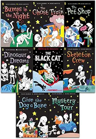 funny bones 8 books collection set by allan ahlberg 1st edition allan ahlberg ,andra c amstutz 0241333660,
