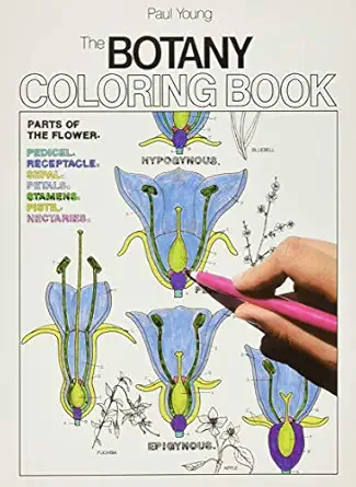 the botany coloring book 1st edition paul young ,jacquelyn giuffre 0064603024, 978-0064603027
