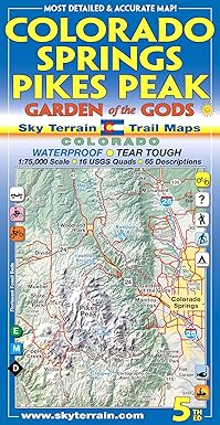 colorado springs pikes peak 1st edition sky terrain 0966550811, 978-0966550818