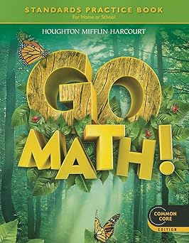 go math grade 1 student practice book 1st edition houghton mifflin harcourt 0547588151, 978-0547588155