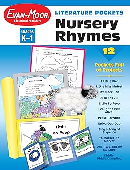 literature pockets nursery rhymes grades k 1 1st edition evan moor educational publsihers 1557998191,