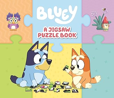 bluey a jigsaw puzzle book includes 4 double sided puzzles 1st edition penguin young readers licenses