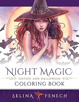 night magic gothic and halloween coloring book 1st edition selina fenech 0994585233, 978-0994585233