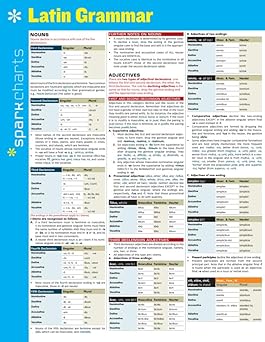 latin grammar sparkcharts 1st edition sparknotes 1411470478, 978-1411470477
