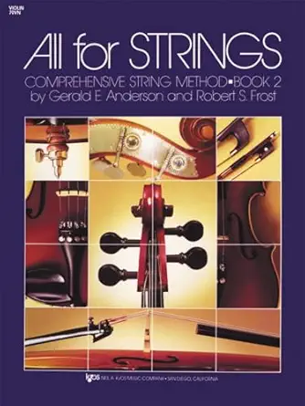 79vn all for strings book 2 violin 1st edition robert frost ,gerald anderson 0849732352, 978-0849732355