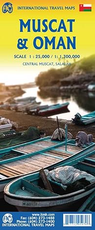 muscat and oman travel reference travel reference map 1st ed 2024 1 25 000/1 300 000 1st edition itmb