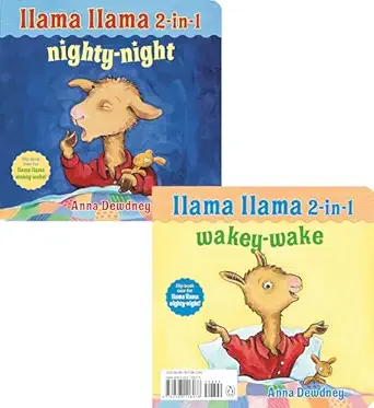 llama llama 2 in 1 wakey wake/nighty night 1st edition anna dewdney 0593118073, 978-0593118078
