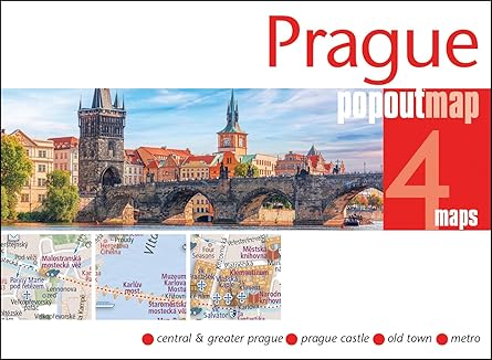 prague popout map 1st edition popout maps 1917131178, 978-1917131179