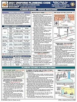 2021 uniform plumbing code quick card upc 1st edition builders book ,inc ,mary jorgensen ,kevin choi