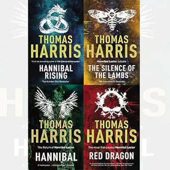 Thomas Harris Hannibal Lecter Series 4 Books Bundle Collection