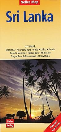 sri lanka nelles map 1 500k 1st edition nelles verlag gmbh 3865745113, 978-3865745118