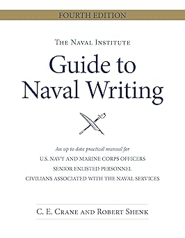 the naval institute guide to naval writing 1st edition christopher e crane ,estate of robert e shenk