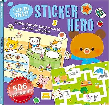 i can do that sticker hero an at home play to learn sticker workbook with 506 stickers 1st edition gakken