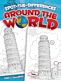 spot the differences around the world 1st edition tony j tallarico jr 048647304x, 978-0486473048