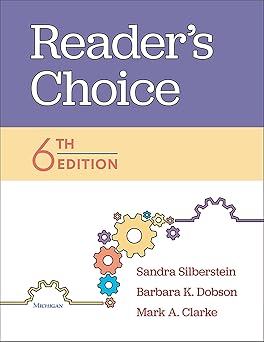 readers choice 1st edition sandra silberstein ,barbara k dobson ,mark a clarke 0472038583, 978-0472038589
