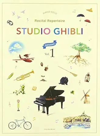 studio ghibli recital repertoire book 1 contemporary classical piano sheet music modern romantic soundtracks