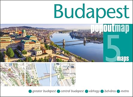budapest popout map 1st edition popout maps 1914515692, 978-1914515699