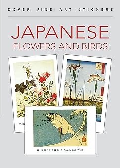 japanese flowers and birds 18 art stickers 1st edition maggie kate 0486439550, 978-0486439556