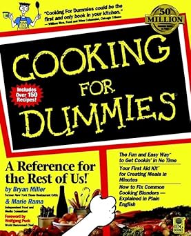 cooking for dummies 1st edition alison yates ,bryan miller 0764550020, 978-0764550027