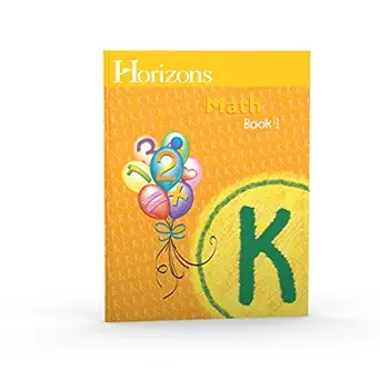horizons kindergarten math student book 1 1st edition alpha omega publishing 0740303090, 978-0740303098