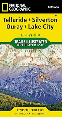 telluride silverton ouray lake city map 1st edition national geographic maps trails illustrated 1566953405,