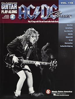 ac/dc classics hjal leonard guitar play along vol 119 guitar tablature sheet music with online audio rock