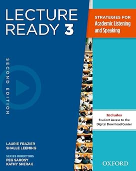 lecture ready student book 3 1st edition laurie frazier 0194417298, 978-0194417297