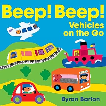 beep beep vehicles on the go 1st edition byron barton 0063415429, 978-0063415423