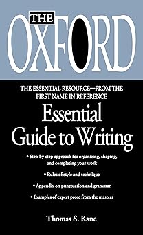 the oxford essential guide to writing 1st edition thomas s kane 0425176401, 978-0425176405