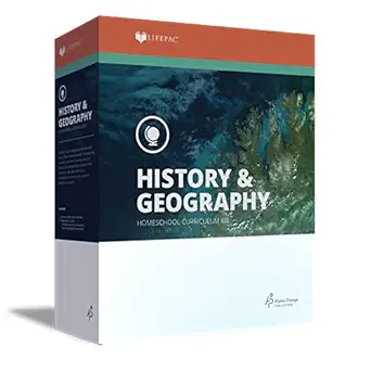 lifepac civics and world geography 9th grade complete set 1st edition alpha omega publications 0867170425,