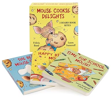 mouse cookie delights 3 board book bites the best mouse cookie happy birthday mouse time for school mouse 1st