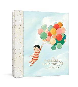 the wonderful baby you are a record of babys first year baby memory book with milestone stickers and pockets