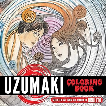 uzumaki coloring book 1st edition junji ito 1974728390, 978-1974728398