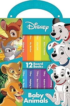 disney lion king bambi 101 dalmatians and more baby animals my first library board book block 12 book set