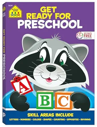 school zone get ready for preschool workbook 256 pages pre k kids learning book early reading math letters