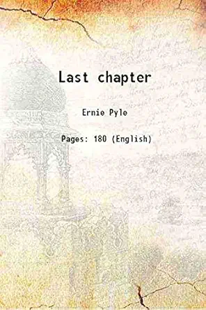 last chapter 1946 1st edition ernie pyle 9333464999, 978-9333464994