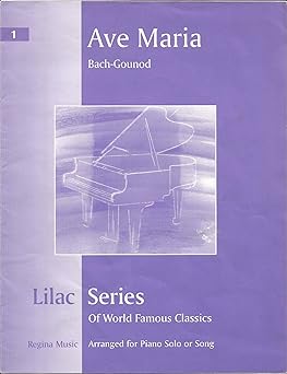 ave maria piano vocal original bach 1st edition jonathon robbins ,tony santorella ,carolyn connors