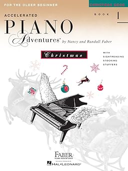 accelerated piano adventures christmas book 1 sheet music for the older beginners holiday piano songbook